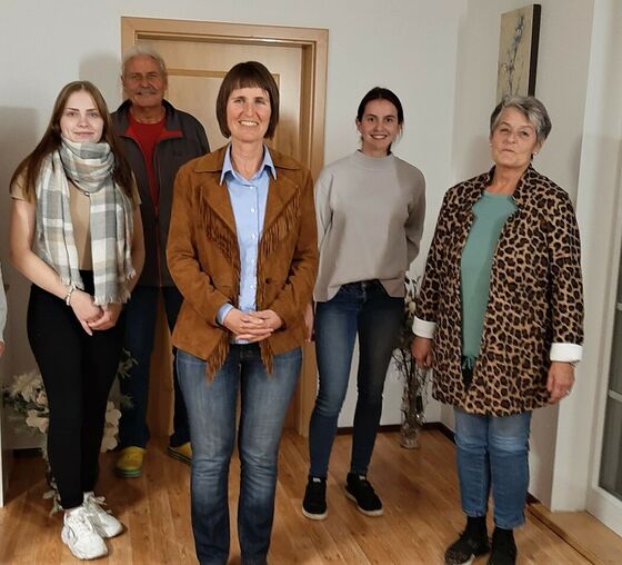 v.l. Isabell Hingel, Bernd Uphaus, Christine Harms-Höfler, Henrieke Knust & Edeltraud Vogel